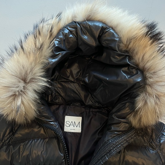 SAM. - Blake Down Jacket with Fur Trim - Picture 7 of 12
